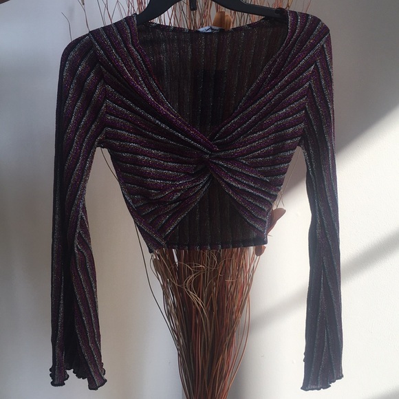 🔥GIRLS NIGHT OUT, Multicolored, Twisted Front Top - Picture 5 of 6